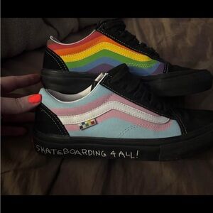 Vans Multicolor Rainbow Athletic Shoes